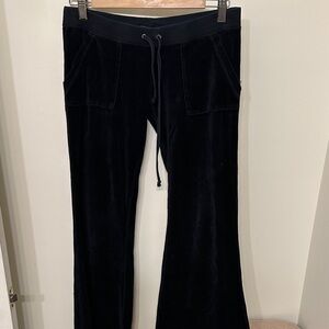 Juicy Black flare velour pants